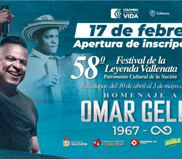 Desde el 17 de febrero se abren las inscripciones para concursos del 58° Festival de la Leyenda Vallenata