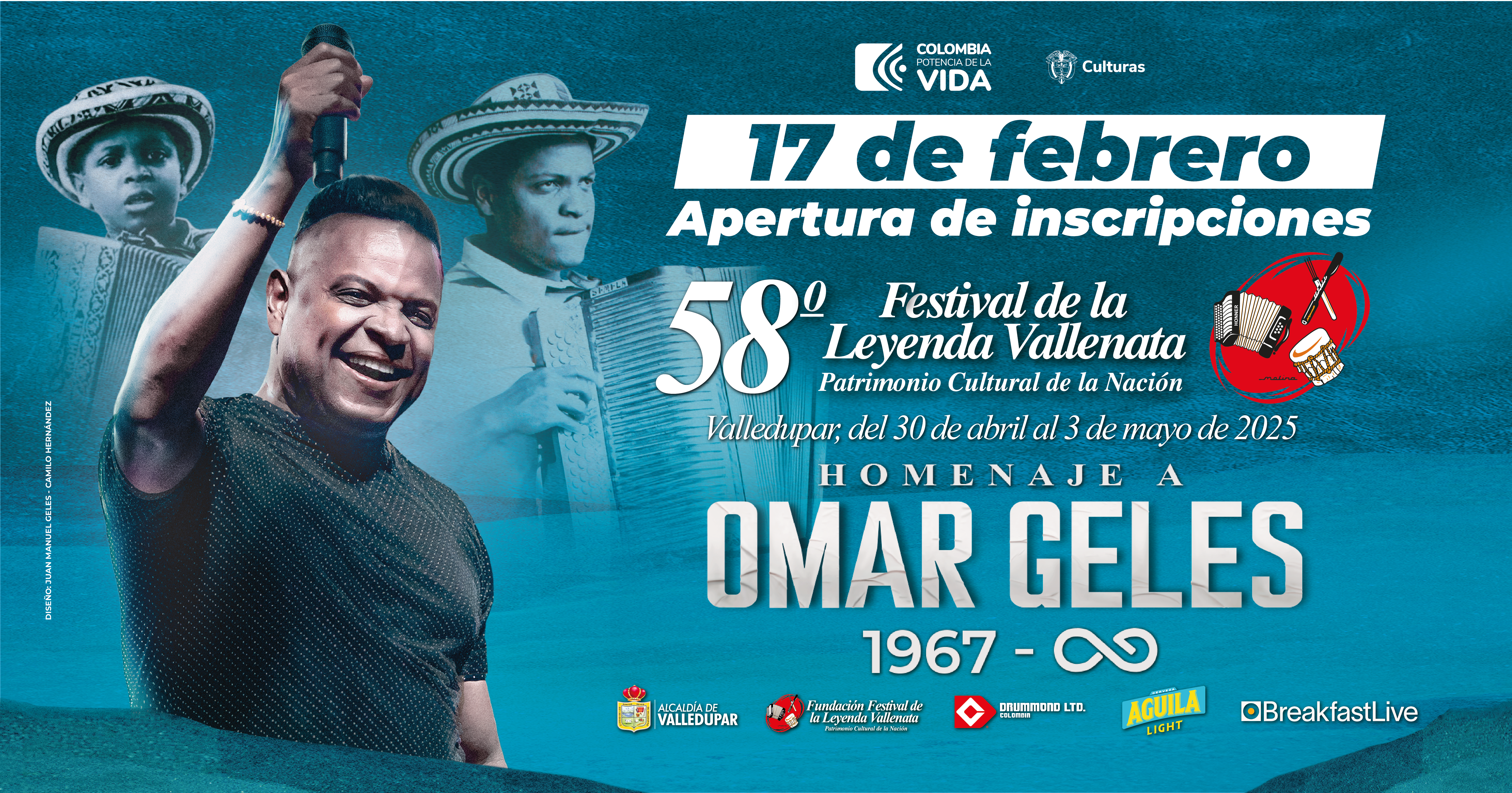 Desde el 17 de febrero se abren las inscripciones para concursos del 58° Festival de la Leyenda Vallenata
