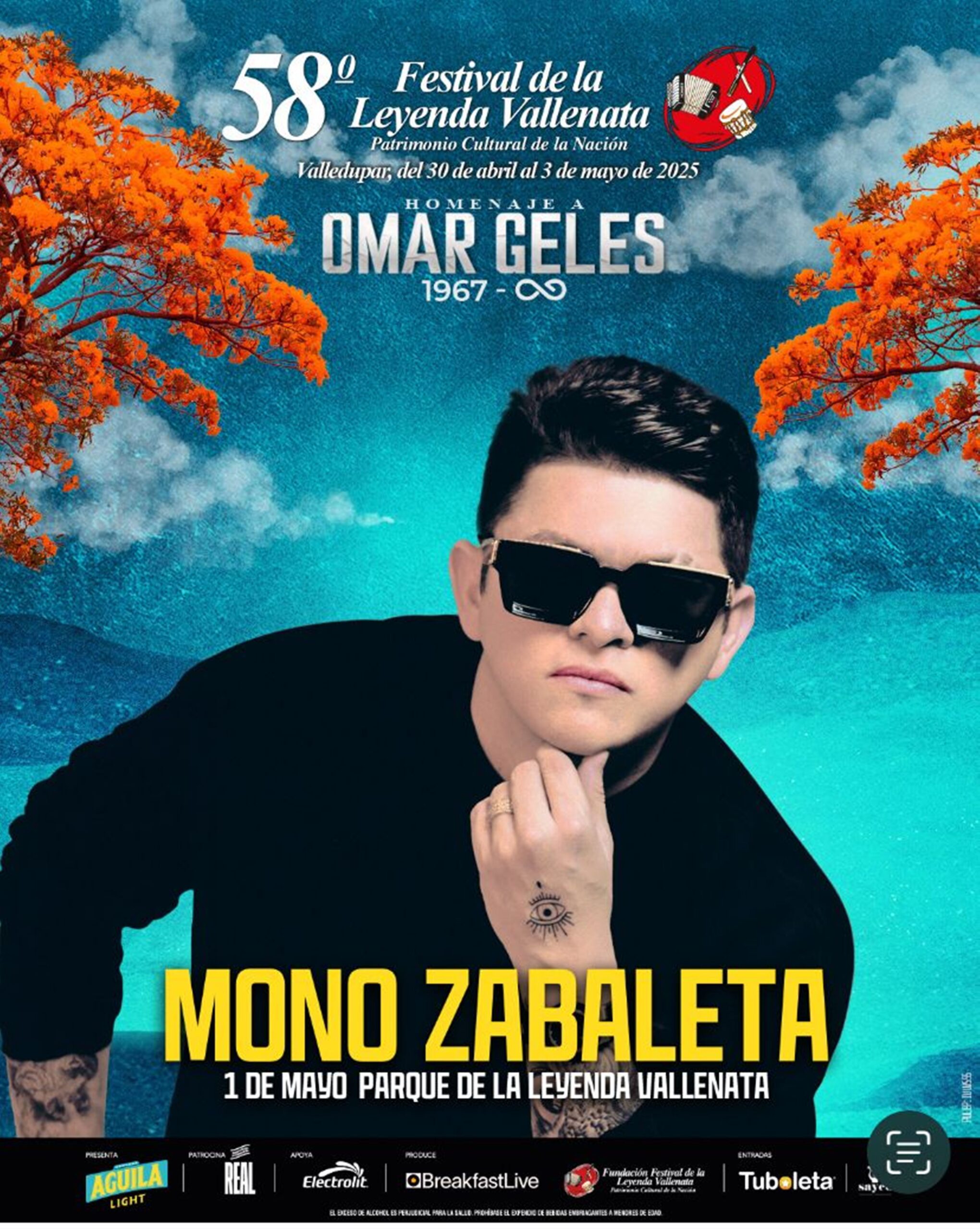 El Mono Zabaleta se presentará en el Festival de la Leyenda Vallenata 2025