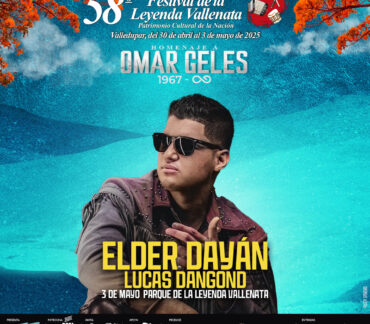 Elder Dayán se presentará en el Festival de la Leyenda Vallenata 2025, en homenaje al Rey Vallenato Omar Geles