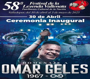 La inauguración del 58° Festival de la  Leyenda Vallenata estará llena de recuerdos y canciones dedicadas al Rey Vallenato Omar Geles