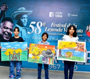 Pequeños artistas vallenatos estuvieron pintando por ‘Los caminos de la vida’